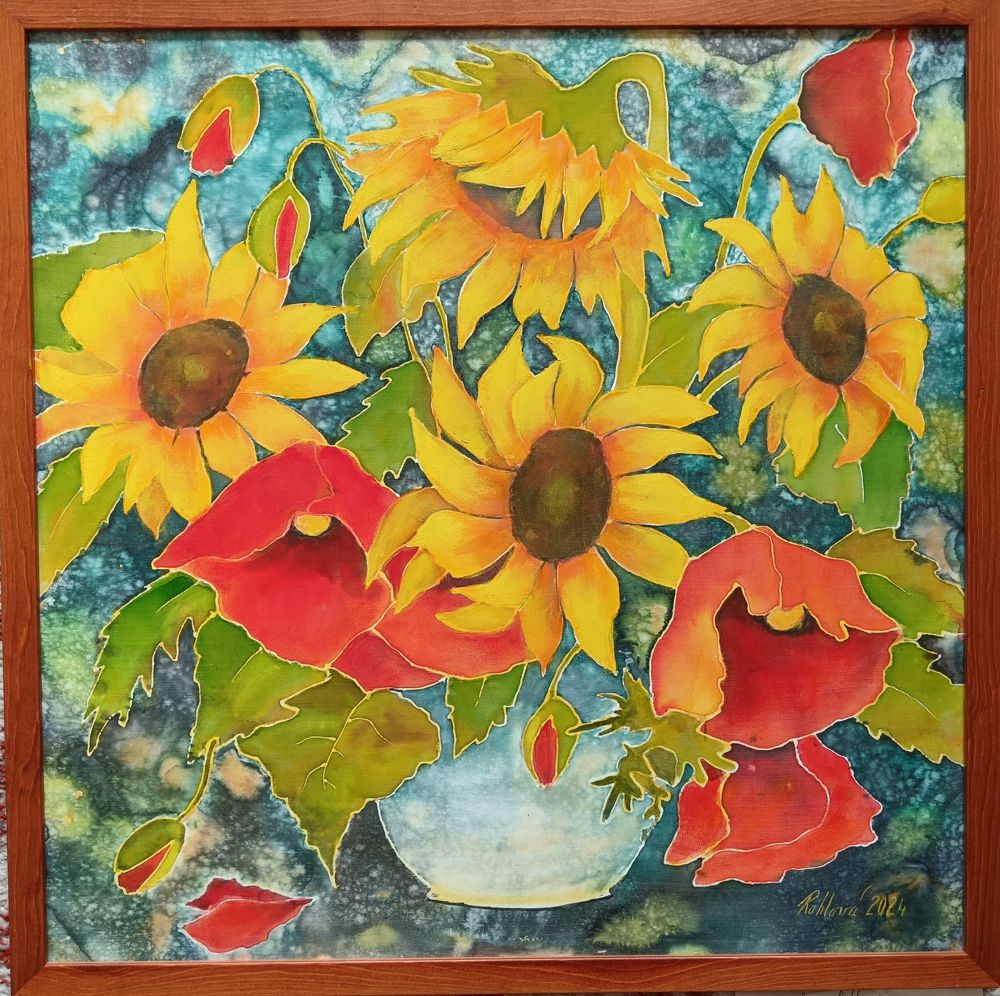 Olejomalba Letní kytice - originální obraz Jany Rohlové