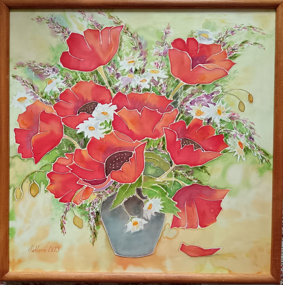 Olejomalba Vlčí máky - originální obraz Jany Rohlové