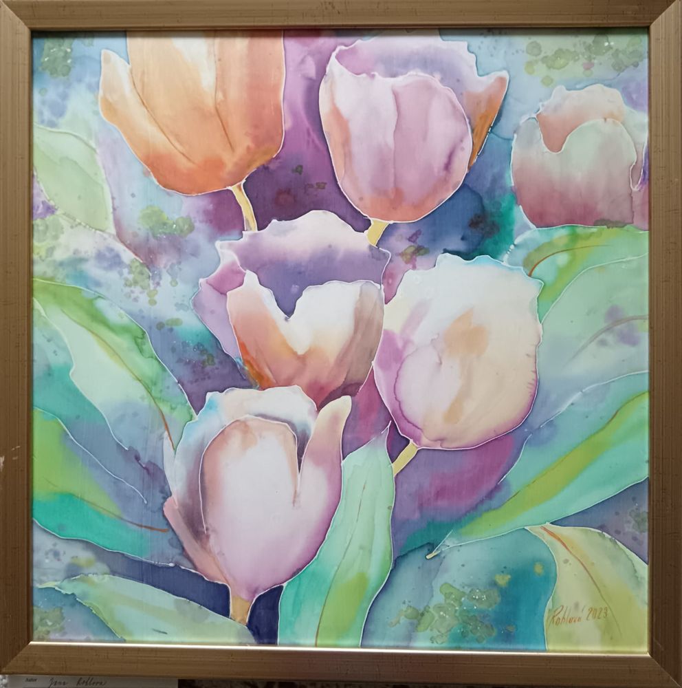 Olejomalba Tulipány - originální obraz Jany Rohlové