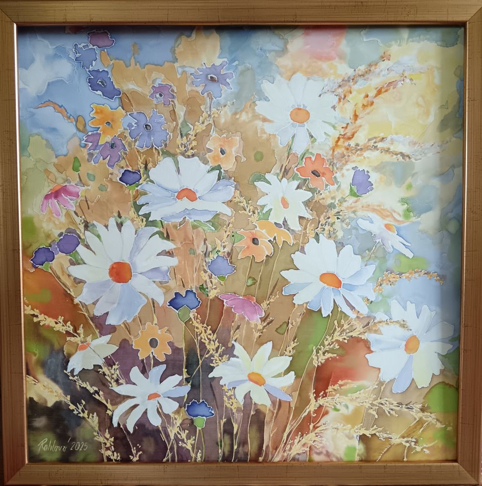 Olejomalba Letní louka – originální obraz Jany Rohlové